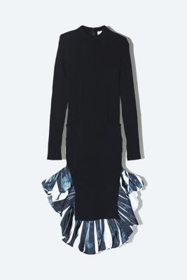 Ｗｉｄｅ　ｒｉｂ　ｋｎｉｔ　ｄｒｅｓｓ　ＴＡ２４２－ＸＨ０３０