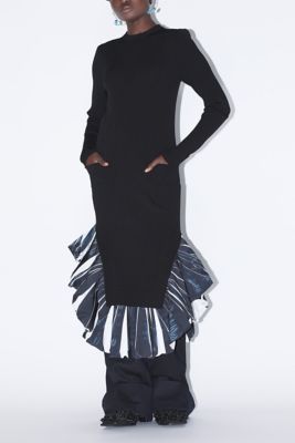 Ｗｉｄｅ　ｒｉｂ　ｋｎｉｔ　ｄｒｅｓｓ　ＴＡ２４２－ＸＨ０３０