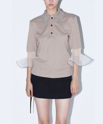 Ｍｅｌａｎｇｅ　ｊｅｒｓｅｙ　ｐｏｌｏ　ｓｈｉｒｔ　ＴＡ２５１ーＪＭ０４０