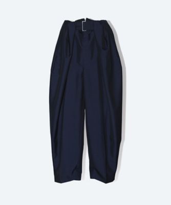 Wool mohair bonding wide pants