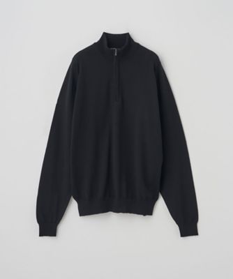 長袖ハーフジップニット 24G STANDARD FIT TAPTON