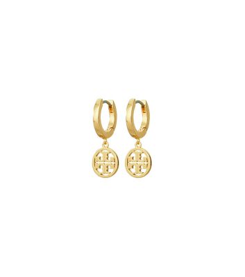 ＜TORY BURCH＞ミラー　ハギ―　フープ　ピアス