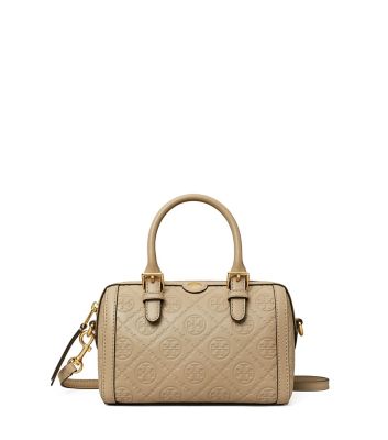 ＜TORY BURCH＞Ｔモノグラム　エンボス　プチバレルバッグ