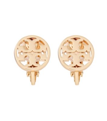 ＜TORY BURCH＞ミラー　スタッズ　クリップオンイヤリング　１７０４５７