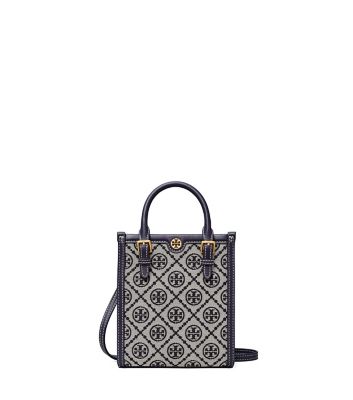 ＜TORY BURCH＞Ｔモノグラム　ジャカード　ミニトート