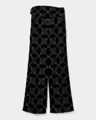 ＜tanaka daisuke (Women)＞【受注商品】ｐａｌａｃｅ　ｔｉｌｅｓ　ｃｅｎｔｅｒ　ｐｒｅｓｓ　ｐａｎｔｓ　ＴＤー２４ＡＷーＰＴ０８