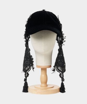 【受注商品】ｂｌａｃｋ　ｌｅｉ　ｂｅａｄｓ　ｖｅｌｏｕｒ　ｃａｐ　ＴＤー２５ＡＷーＡＣ０６