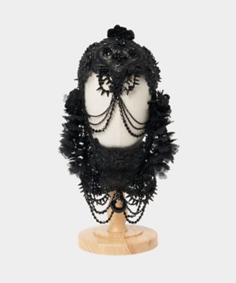 tanaka daisuke (Women)/タナカダイスケ 【受注商品】black lei beads haed piece TDー25AWーAC08
