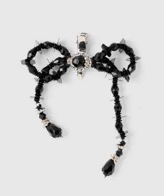 tanaka daisuke (Women)/タナカダイスケ 【受注商品】black beads ribbon clip TDー25AWーAC23