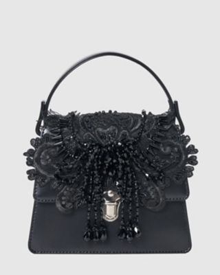 【受注商品】ｂｌａｃｋ　ｌｅｉ　ｂｅａｄｓ　ｍｉｎｉ　ｈａｎｄ　ｂａｇ　ＴＤー２５ＡＷーＢＧ０４