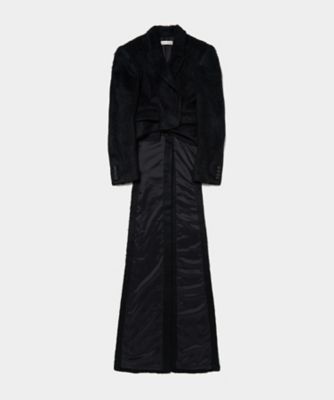tanaka daisuke (Women)/タナカダイスケ 【受注商品】ｐｏｗｅｒ　ｓｈｏｕｌｄｅｒ　ｍｏｈａｉｒ　ｔａｉｌ　ｃｏａｔ　ＴＤー２５ＡＷーＣＴ０１