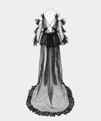【受注商品】ｄｏｔ　ｔｕｌｌｅ　ｌｅａｔｈｅｒ　ｒｉｂｂｏｎ　ｃａｍｉ　ｄｒｅｓｓ　ＴＤー２５ＡＷーＤＳ０３