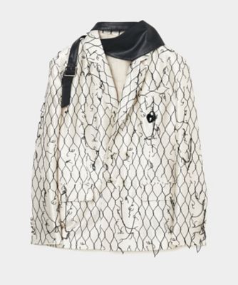 tanaka daisuke (Women)/タナカダイスケ 【受注商品】damged fence beads embroidery jacket TDー25AWーJK03