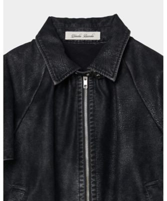 【受注商品】ｄｒａｗｓｔｒｉｎｇ　ｆａｄｅ　ｌｅａｔｈｅｒ　ｂｌｏｕｓｏｎ　ＴＤー２５ＡＷーＪＫ５１ーＢＫ