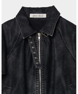 【受注商品】ｄｒａｗｓｔｒｉｎｇ　ｆａｄｅ　ｌｅａｔｈｅｒ　ｂｌｏｕｓｏｎ　ＴＤー２５ＡＷーＪＫ５１ーＢＫ