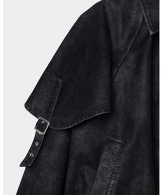 【受注商品】ｄｒａｗｓｔｒｉｎｇ　ｆａｄｅ　ｌｅａｔｈｅｒ　ｂｌｏｕｓｏｎ　ＴＤー２５ＡＷーＪＫ５１ーＢＫ
