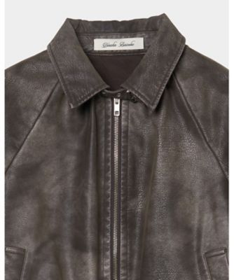 【受注商品】ｄｒａｗｓｔｒｉｎｇ　ｆａｄｅ　ｌｅａｔｈｅｒ　ｂｌｏｕｓｏｎ　ＴＤー２５ＡＷーＪＫ５１ーＣＢ