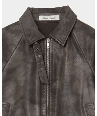 【受注商品】ｄｒａｗｓｔｒｉｎｇ　ｆａｄｅ　ｌｅａｔｈｅｒ　ｂｌｏｕｓｏｎ　ＴＤー２５ＡＷーＪＫ５１ーＣＢ