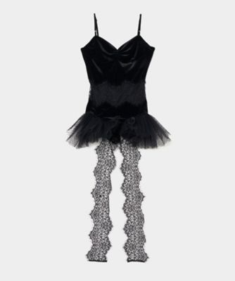 tanaka daisuke (Women)/タナカダイスケ 【受注商品】ｖｅｌｏｕｒ　ｌａｃｅ　ｂｏｄｙ　ｓｕｉｔ　ＴＤー２５ＡＷーＯＰ０１