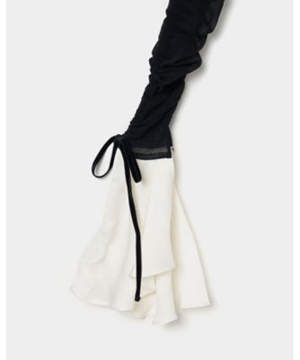 【受注商品】ｒｕｆｆｌｅ　ｓｌｅｅｖｅ　ｂａｃｋ　ｏｐｅｎ　ｔｕｌｌｅ　ＴＤー２５ＡＷーＰＯ０１