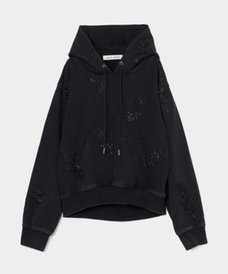 tanaka daisuke (Women)/タナカダイスケ 【受注商品】black gardening beads hoodie TDー25AWーPO02