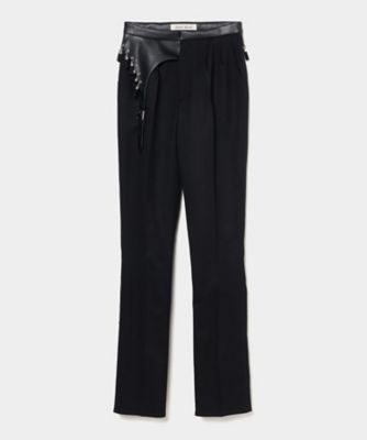＜tanaka daisuke (Women)＞【受注商品】ｓｕｅｄｅ　ｔａｓｓｅｌ　ｂｅｌｔ　ｐａｎｔｓ　ＴＤー２５ＡＷーＰＴ０２