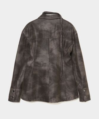 受注商品】fade leather hook shirt
