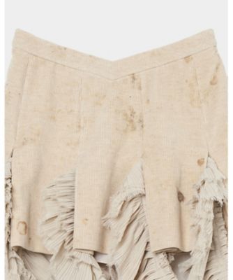 【受注商品】ｓｔａｉｎ　ｐｒｉｎｔ　ｆｒｉｌｌ　ｐｌｅａｔｅｄ　ｓｋｉｒｔ　ＴＤー２５ＡＷーＳＫ０１