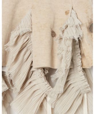 【受注商品】ｓｔａｉｎ　ｐｒｉｎｔ　ｆｒｉｌｌ　ｐｌｅａｔｅｄ　ｓｋｉｒｔ　ＴＤー２５ＡＷーＳＫ０１