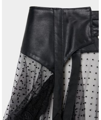 【受注商品】ｄｏｔ　ｔｕｌｌｅ　ｇａｒｔｅｒ　ｂｕｓｔｌｅ　ｓｋｉｒｔ　ＴＤー２５ＡＷーＳＫ０２