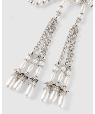 【受注商品】ｐｅａｒｌ　ｒｉｂｂｏｎ　ｃｈａｉｎ　ｎｅｃｋｌａｃｅ　ＴＤー２５ＳＳーＡＣ２１