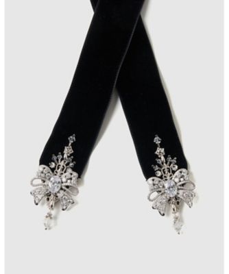 【受注商品】ｒｉｂｂｏｎ　ｂｉｊｏｕ　ｖｅｌｖｅｔ　ｌｏｎｇ　ｒｉｂｂｏｎ　Ｂｌａｃｋ　ＴＤー２５ＳＳーＡＣ２２