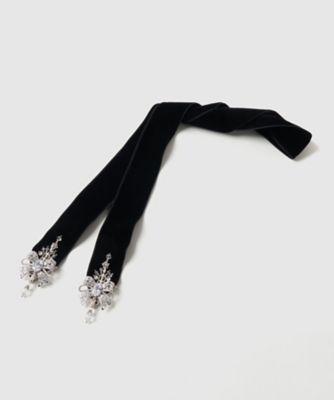 【受注商品】ｒｉｂｂｏｎ　ｂｉｊｏｕ　ｖｅｌｖｅｔ　ｌｏｎｇ　ｒｉｂｂｏｎ　Ｂｌａｃｋ　ＴＤー２５ＳＳーＡＣ２２