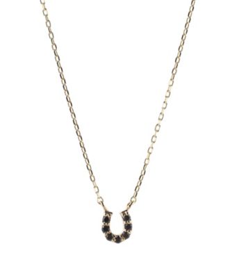 ＜SIENA ROSE（Women）＞ブラックダイヤバテイネックレス