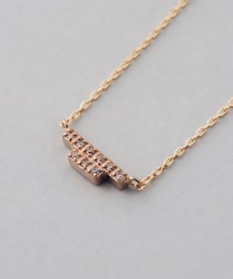 ロゼテンスタックダイヤネックレス　ＴＤＡ２７７５