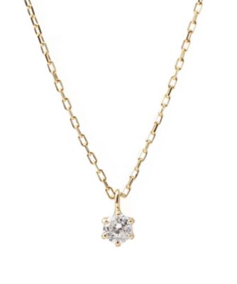 ＜SIENA ROSE（Women）＞一粒ダイヤのネックレス（０．０５ｃｔ）