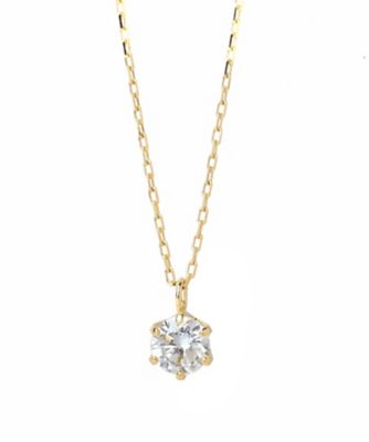 ＜SIENA ROSE（Women）＞一粒ダイヤのネックレス（０．１５ｃｔ）