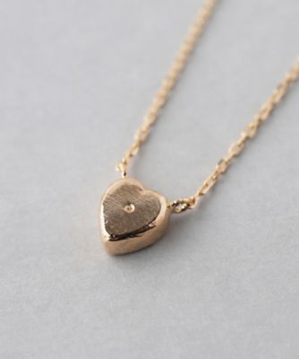 ハートネックレスフローラルホワイト
