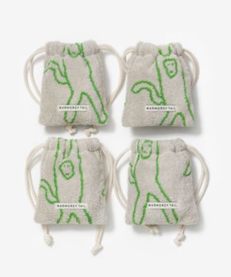 ＜WARMGRAY TAIL (Women)＞【ウォームグレイテールおまとめ】モンキーテリーポーチ　ＴＥＲＲＹＰＯＵＣＨ０３