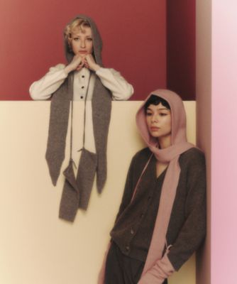 d.i.a黒と金のストライプ パーカー スカーフ付き 割引セール 20％OFF】LUZeSOMBRA_ルースイソンブラ フリース