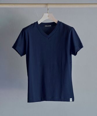 AUXCA.TRUNK/オーカ・トランク Single Soft/Fit(1)VネックTシャツ TM9837 NAVY トップス【三越伊勢丹/公式】