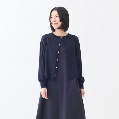 GRANDMA MAMA DAUGHTER (Women)/グランマ ママ ドーター レースヘムボレロカーディガン