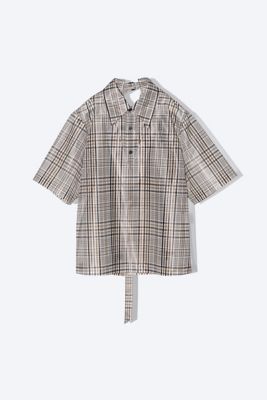 Ｍｅｓｈ　ｐｒｉｎｔ　Ｓ／Ｓ　ｓｈｉｒｔ　ＴＰ２４１－ＦＪ２２０