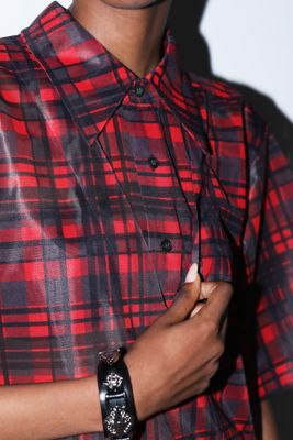 Ｍｅｓｈ　ｐｒｉｎｔ　Ｓ／Ｓ　ｓｈｉｒｔ　ＴＰ２４１－ＦＪ２２０
