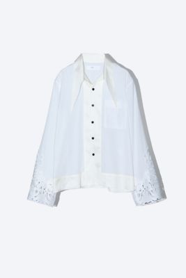 ＜TOGA＞Ｍｅｓｈ　ｌａｃｅ　ｓｈｉｒｔ　ＴＰ２４１－ＦＪ２２２