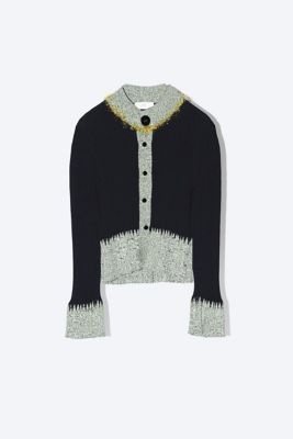 Wide rib knit cardigan TP241