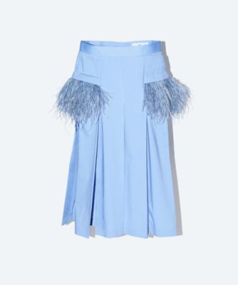 ＜TOGA＞Ｃｏｔｔｏｎ　ｓｋｉｒｔ　ｗｉｔｈ　ｆｅａｔｈｅｒ　ＴＰ２４２－ＦＧ２１４