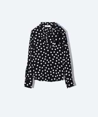 TOGA トーガ ブルゾン（その他） 黒x白(総柄) 0303625M0023 TOGA UNISEX(トーガ ユニセックス)のBoa shirt blouson通販
