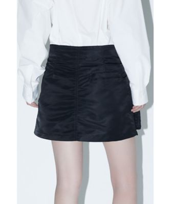 【最終値下】TOGA PULLA NYLON TWILL MINI SKIRT TOGA Women's Nylon Twill Mini Skirt in Black Toga Pulla