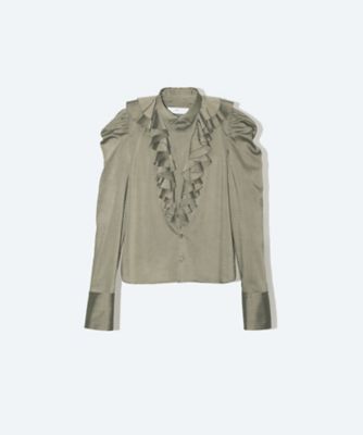 Slab tropical frill shirt TP251